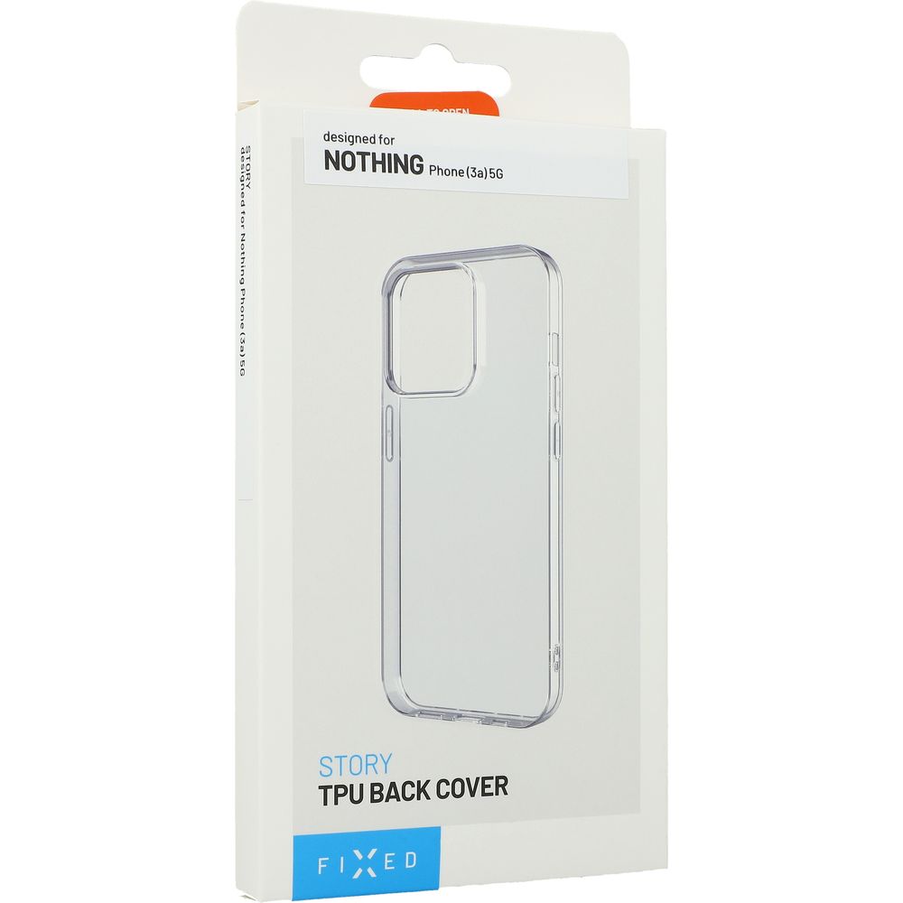 Elastyczne i cienkie etui Fixed Story do Nothing Phone 3a, przezroczyste